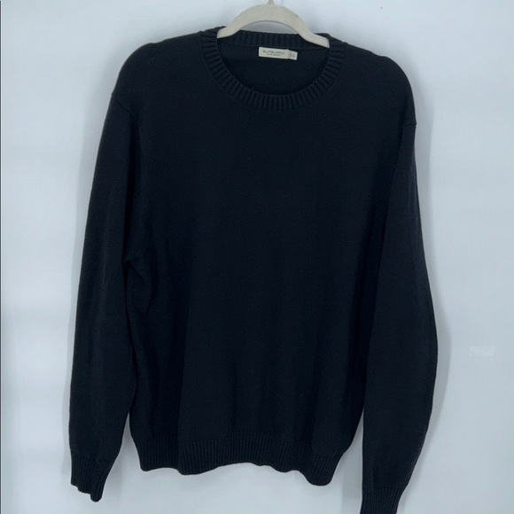 Suitsupply Men's Crewneck Long Sleeve Sweater 100% Cotton Black Size  XL - Picture 3 of 10